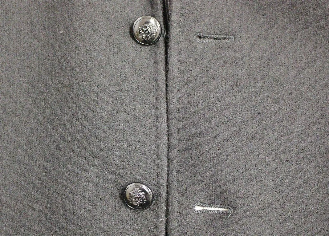 Black wool slim fit blazer