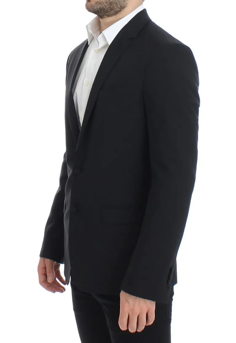 Black wool stretch MARTINI blazer