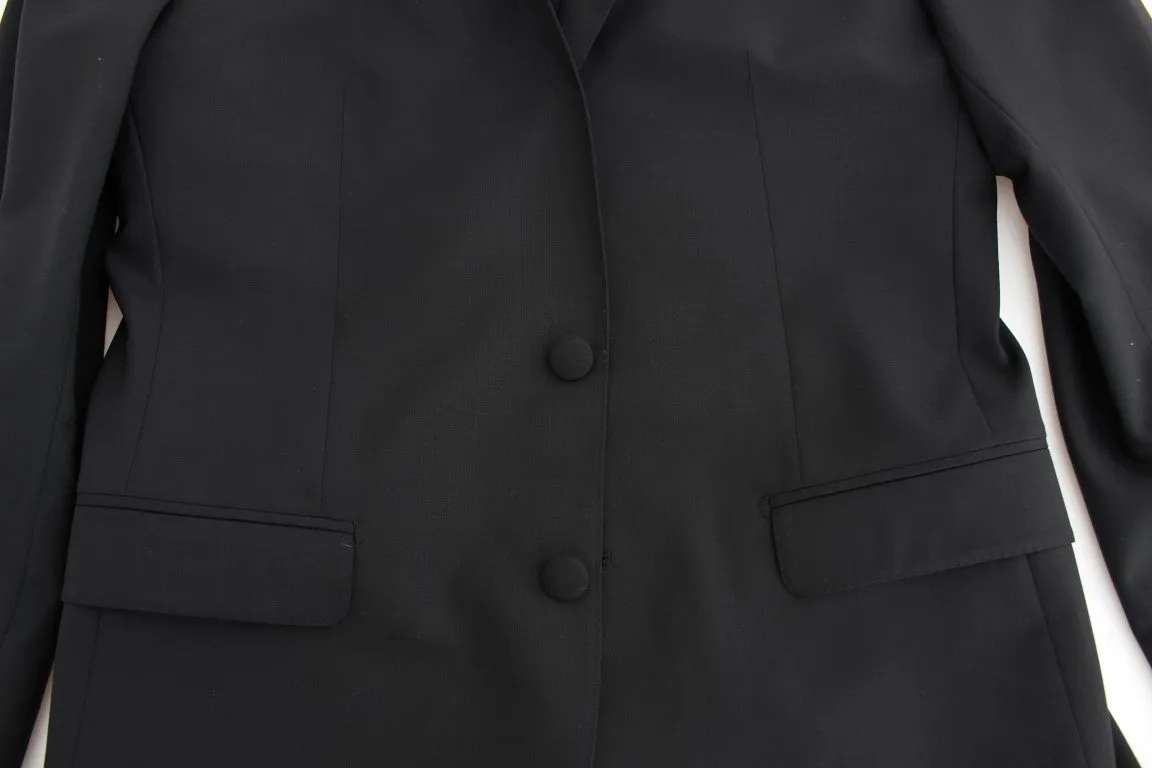 Black wool stretch MARTINI blazer