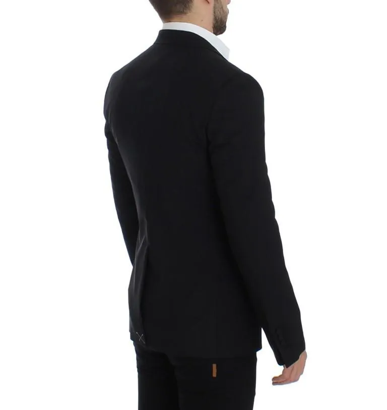 Black wool stretch MARTINI blazer