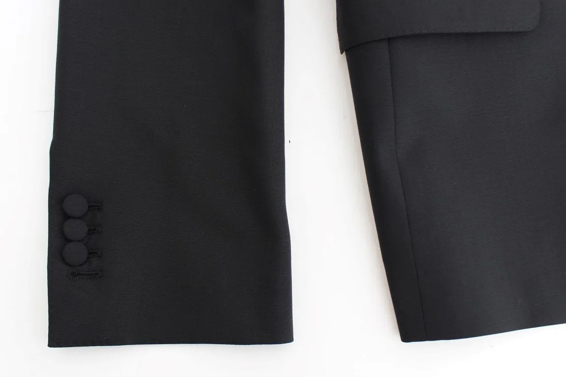 Black wool stretch MARTINI blazer
