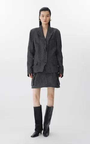 Blazer / JNBY Eco-Friendly Single-Button Linen Blazer