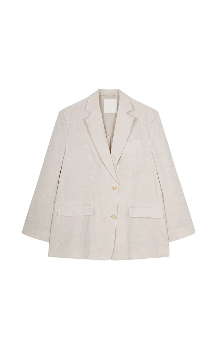 Blazer / JNBY Loose Linen Blazer
