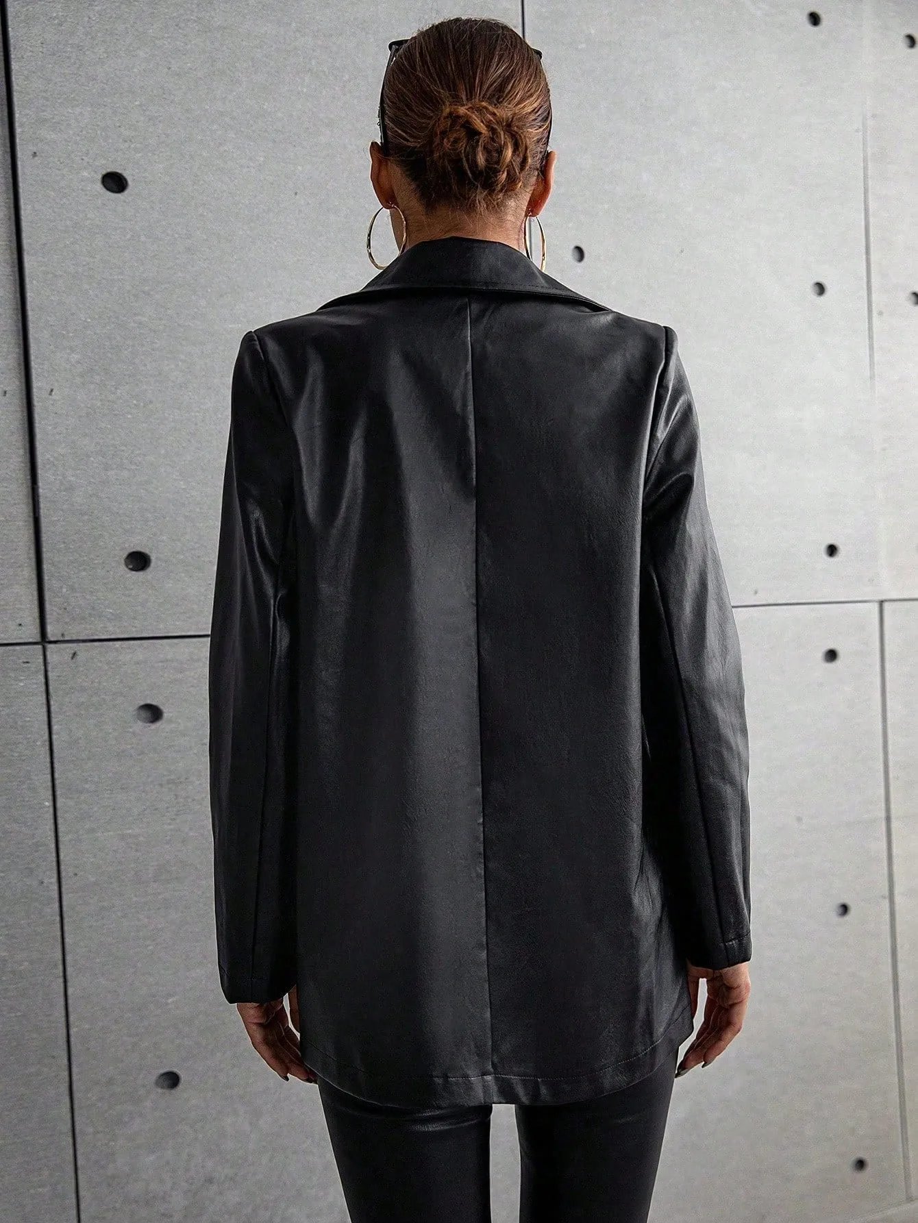Blazer Raffinéa de Cuello Pico PU