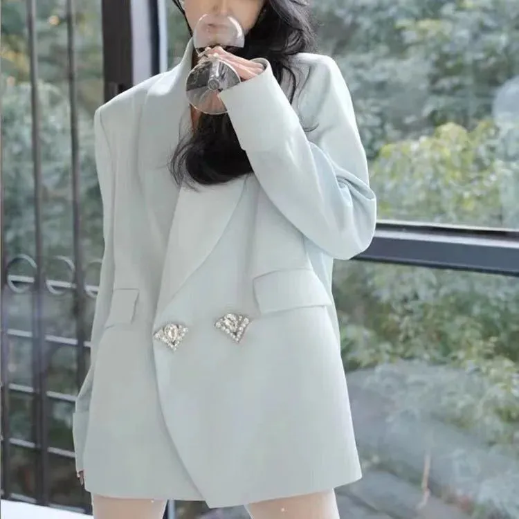 Blazer Shawl Collar Long Sleeve