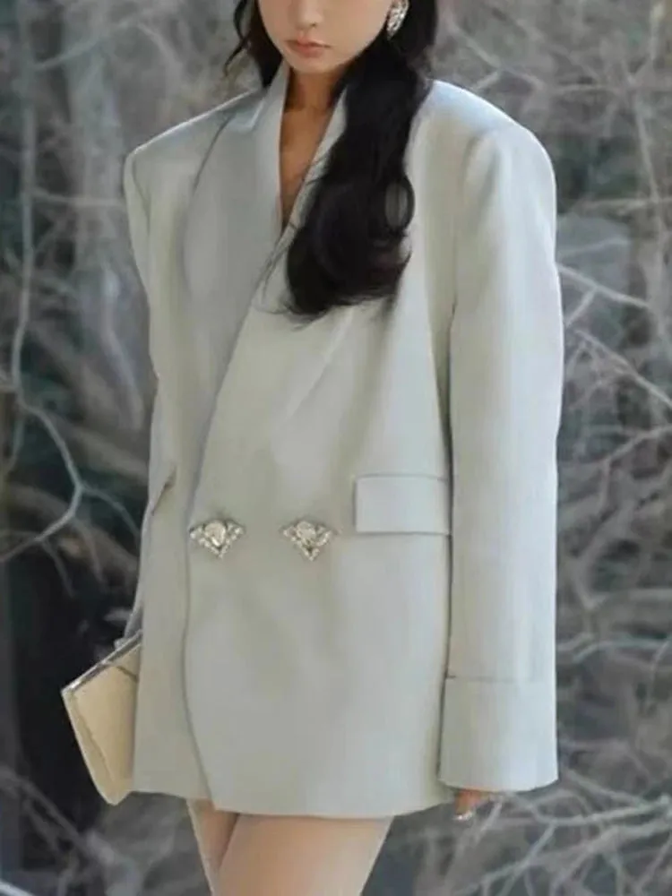 Blazer Shawl Collar Long Sleeve