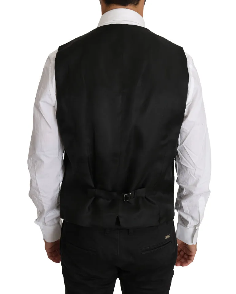 Blazer Vest 2 Piece Black Wool MARTINI