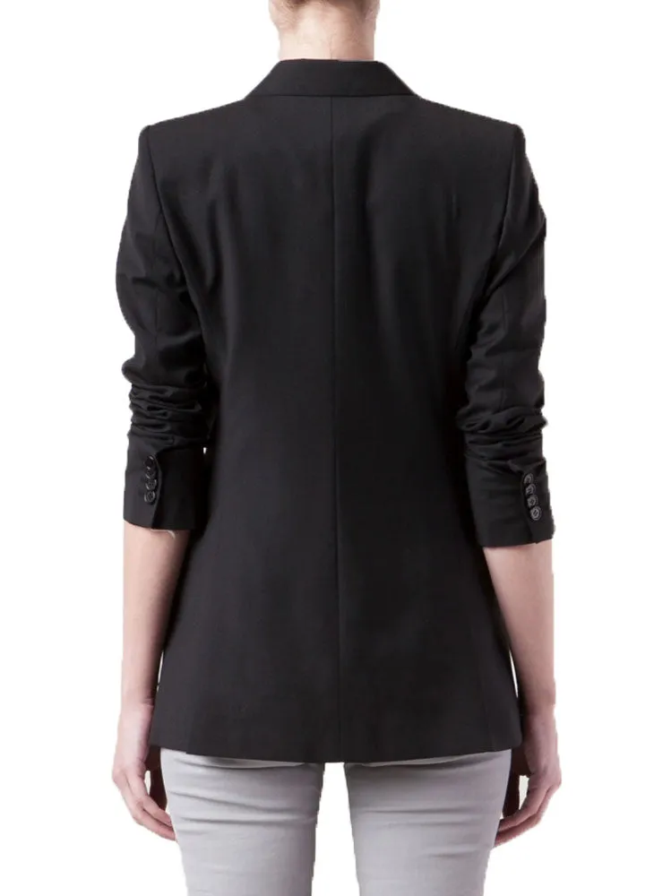 BLK DNM Women's Black Tux Jacket 10 #WKW2101 $695 NWT