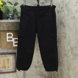 Blossom & Clover Women's Cargo Ankle Capri Pants Black 14