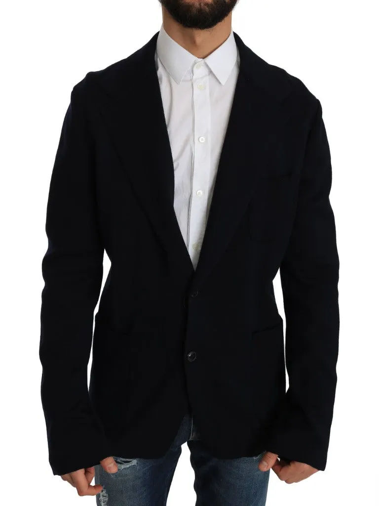 Blue Wool Jacket Blazer