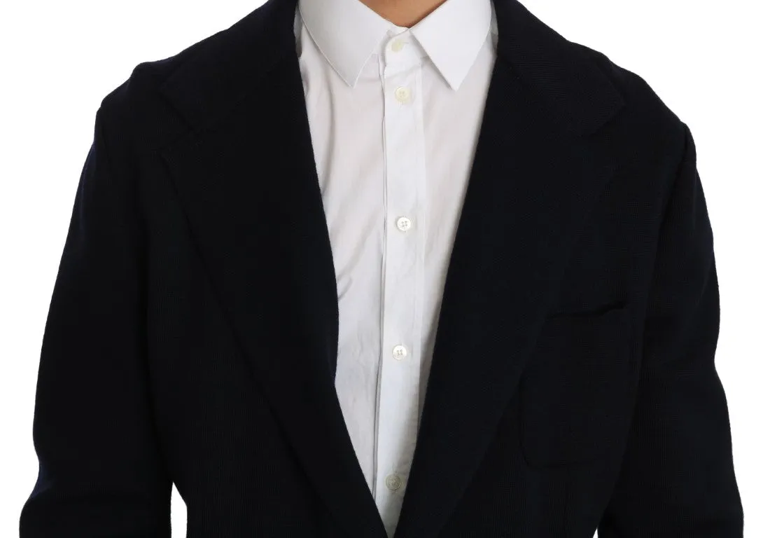 Blue Wool Jacket Blazer