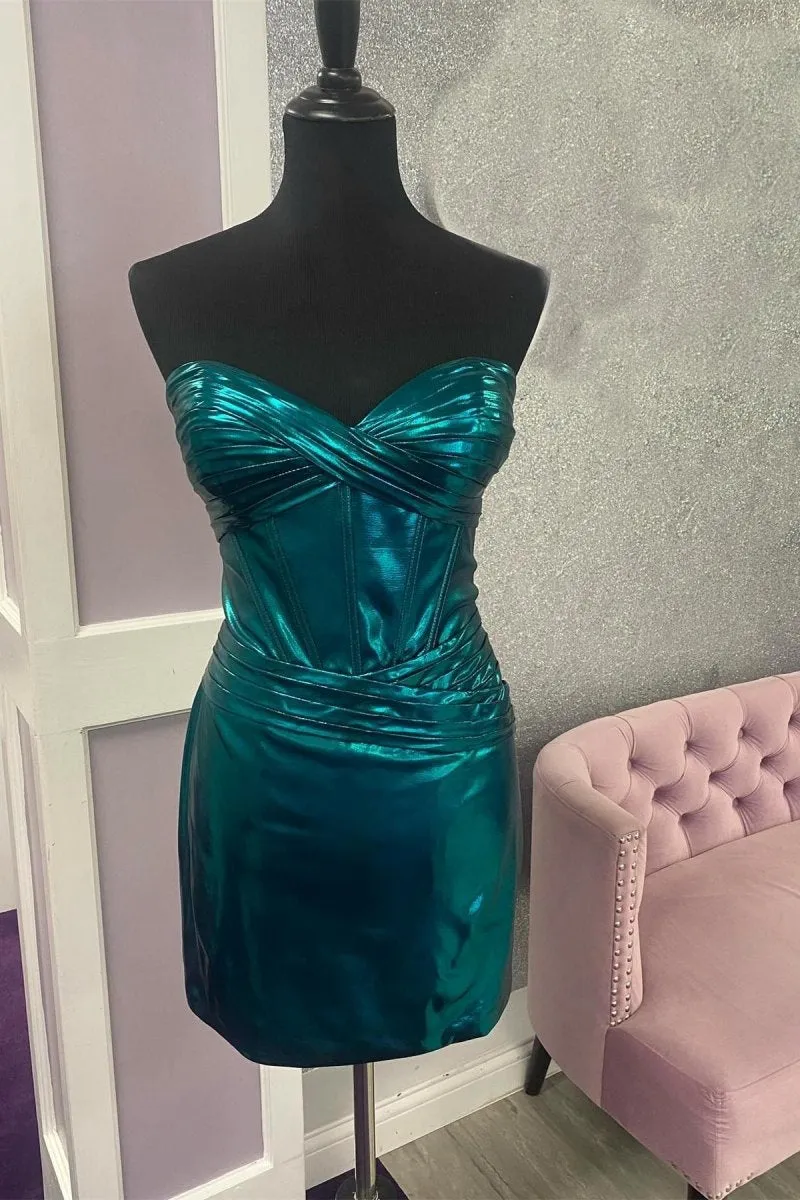 Bodycon Strapless Corset Tight Short Homecoming Dresses