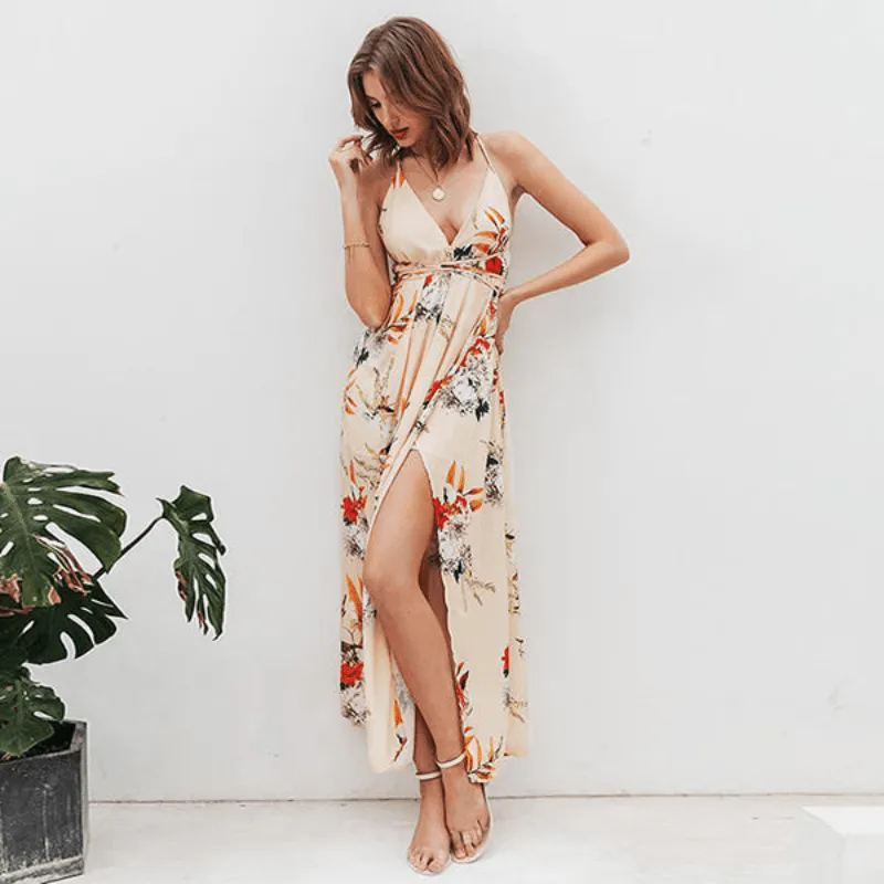 Bohemian Maxi Dress for Summer Outings