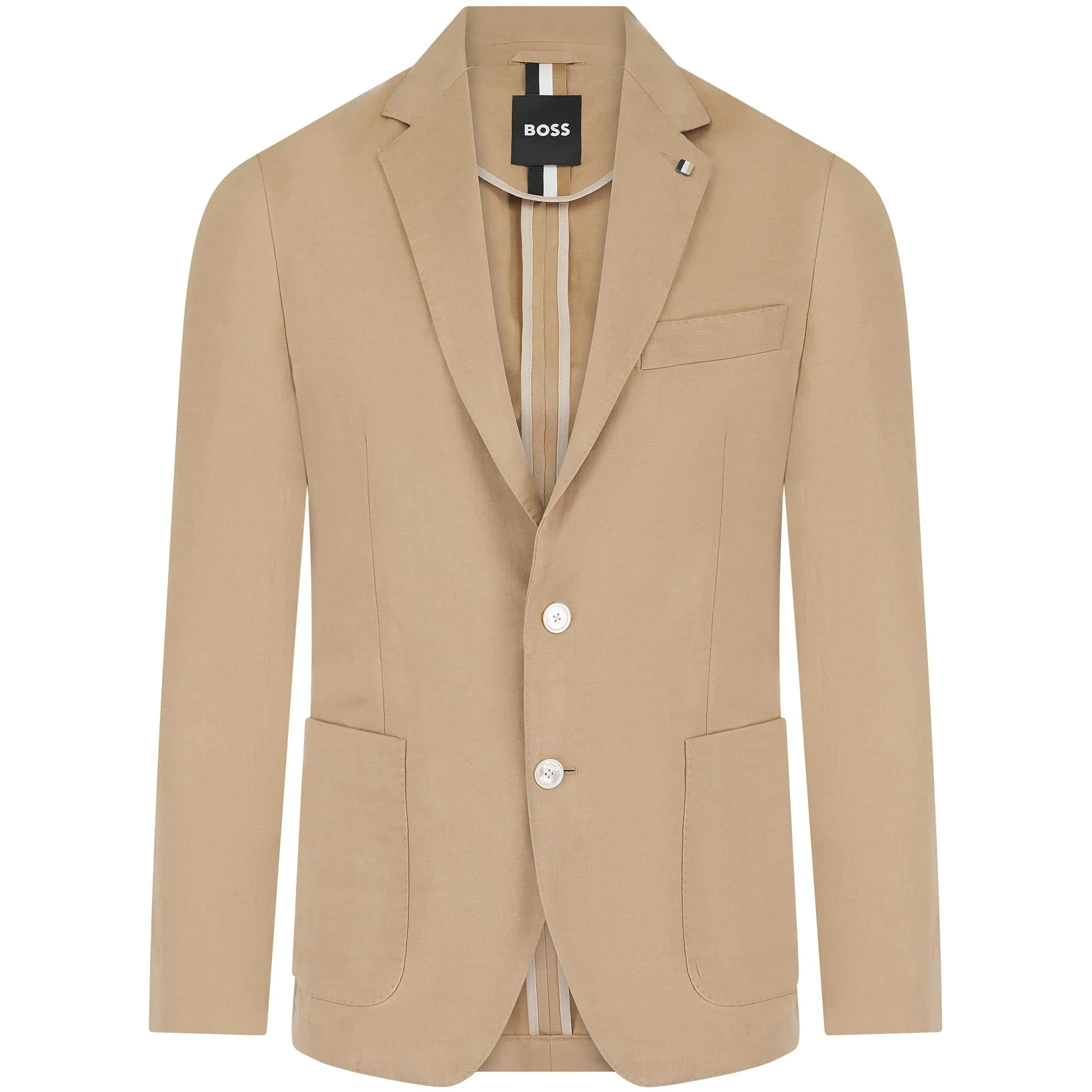 BOSS C-HANRY-232 SLIM FIT LINEN BLAZER
