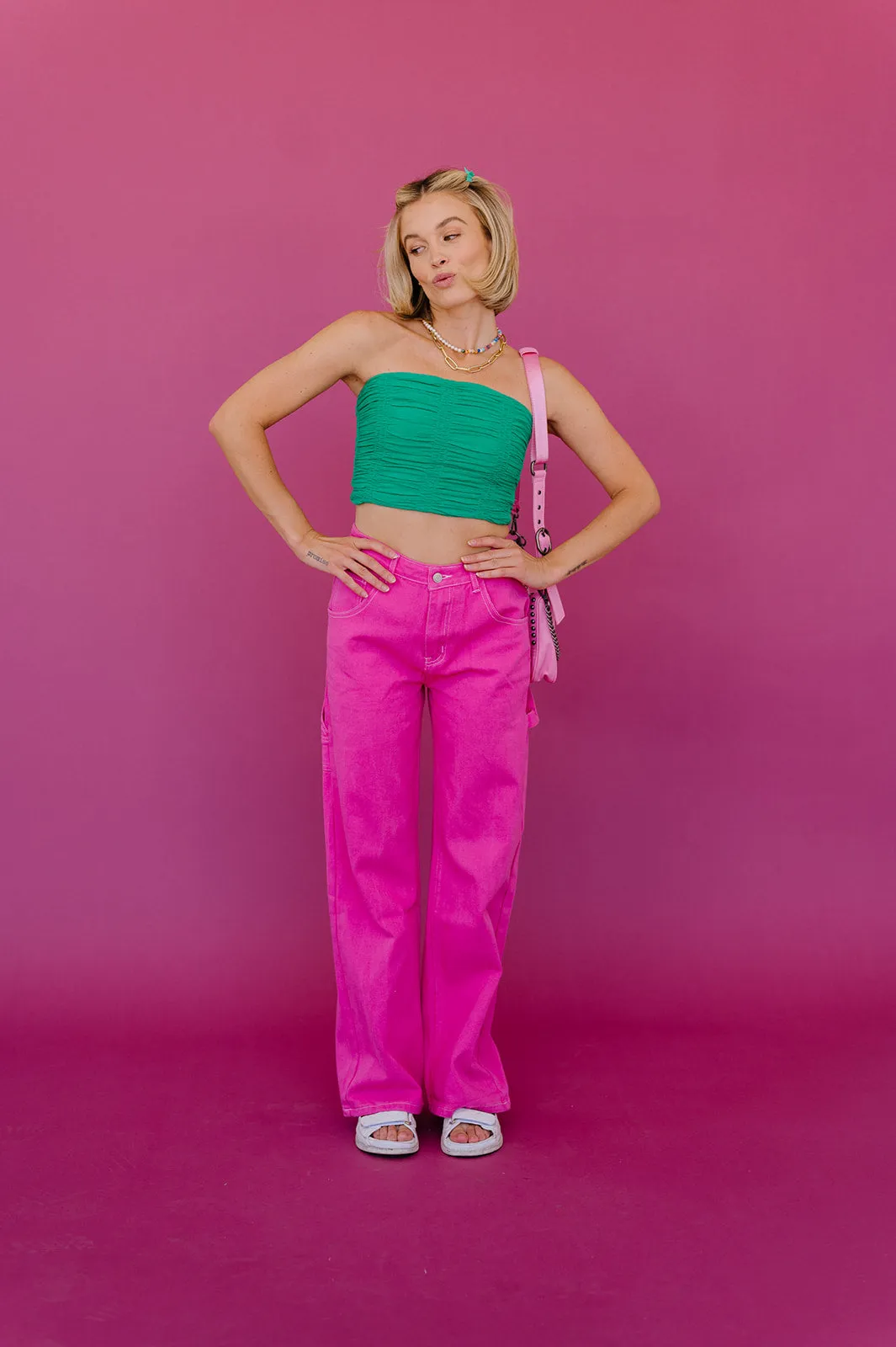 Bowie Cargo Pants // Pink