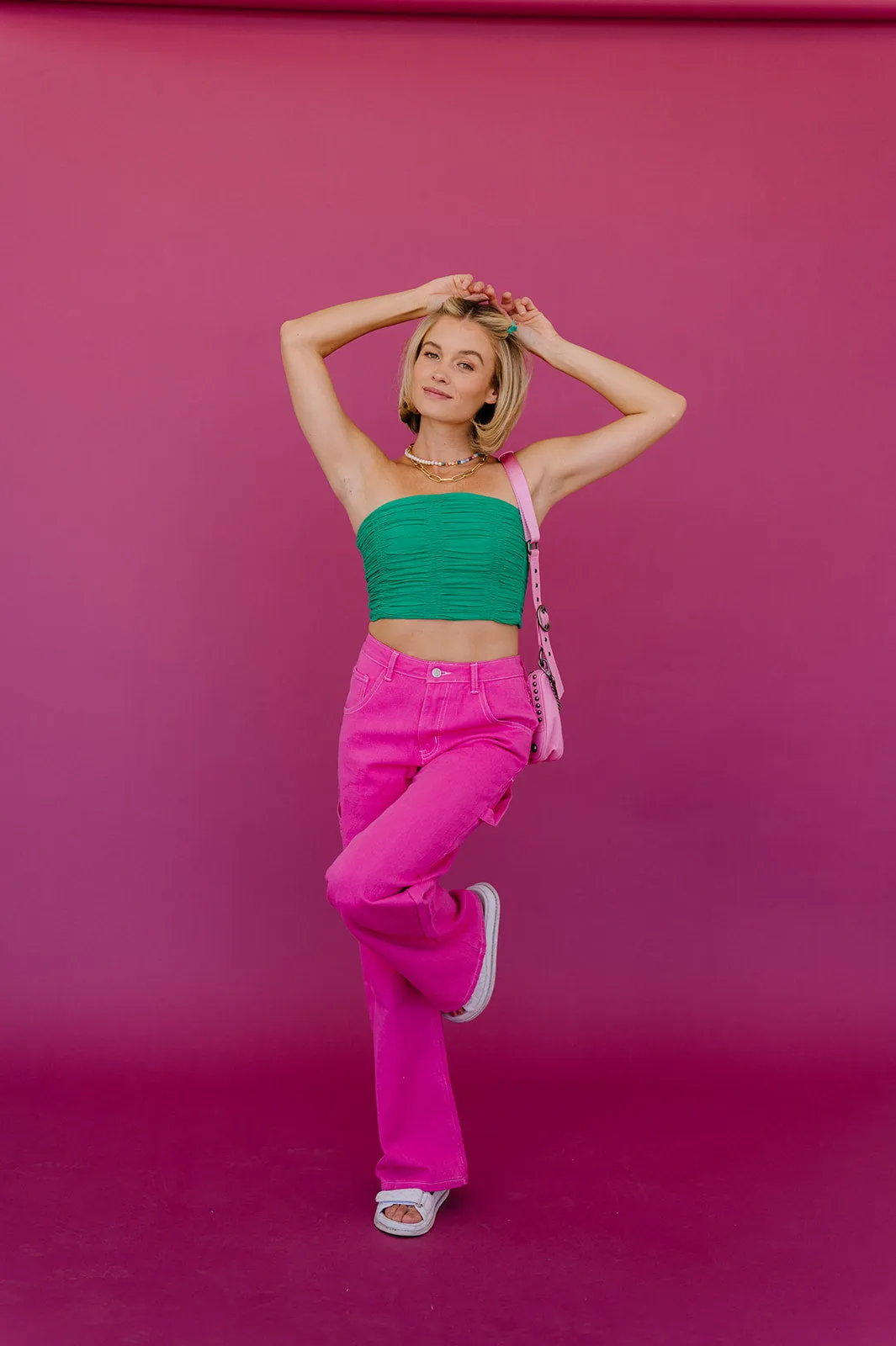 Bowie Cargo Pants // Pink