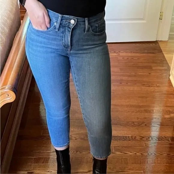 Brand New 311 Shaping Skinny Mid Rise Capri Jeans | Light to Medium Indigo Wash