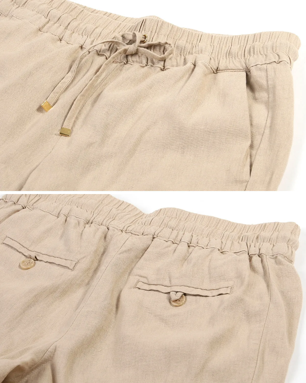 Breezy Comfort Linen Drawstring Pants