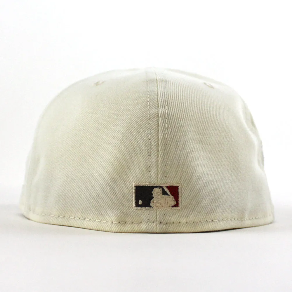 BROOKLYN DODGERS 75 JACKIE ROBINSON New Era 59Fifty Fitted Hat (Chrome White Black Gray Under Brim)