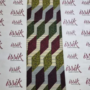Brown & Green Ankara Fabric - akpy8089