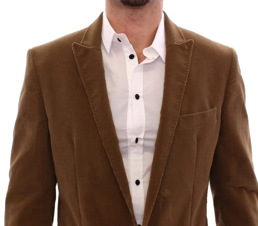 Brown manchester cotton blazer