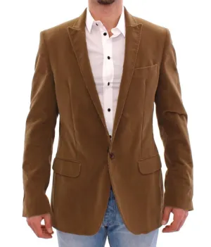Brown manchester cotton blazer
