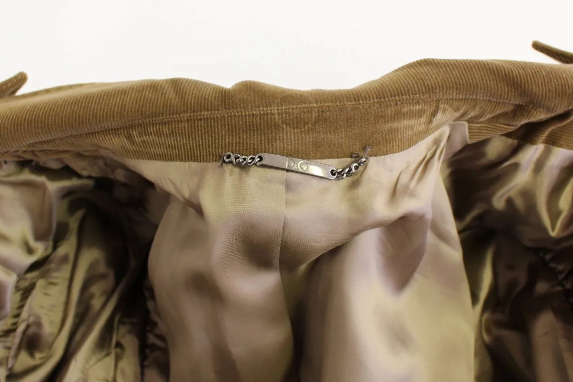 Brown manchester cotton blazer