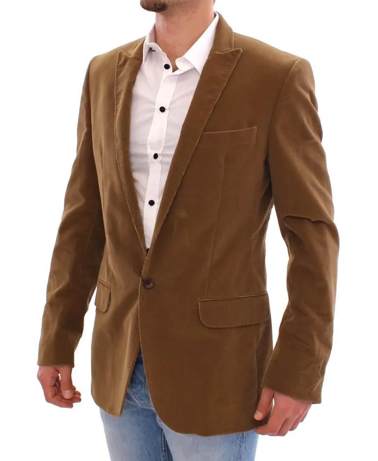 Brown manchester cotton blazer
