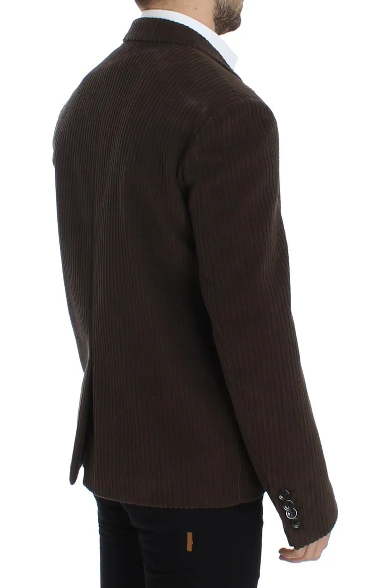 Brown manchester stretch blazer