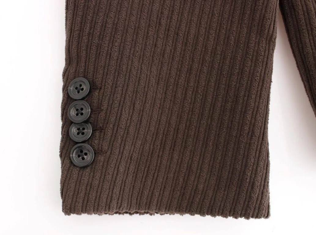 Brown manchester stretch blazer