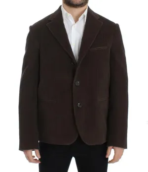 Brown manchester stretch blazer