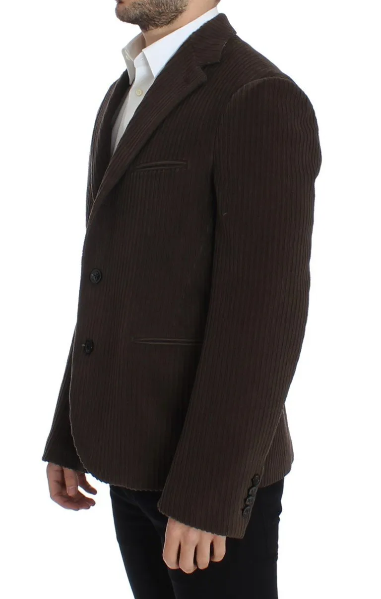 Brown manchester stretch blazer