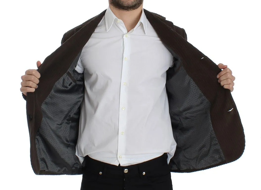 Brown manchester stretch blazer
