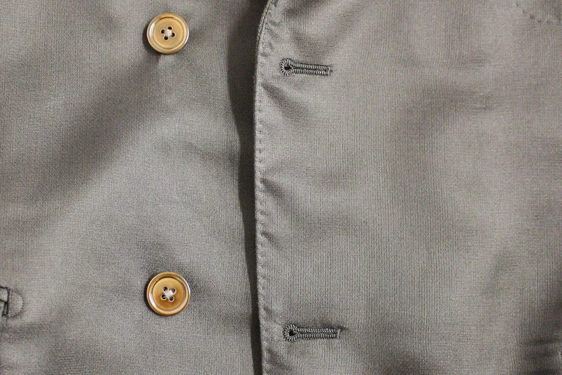 Brown silk slim fit blazer