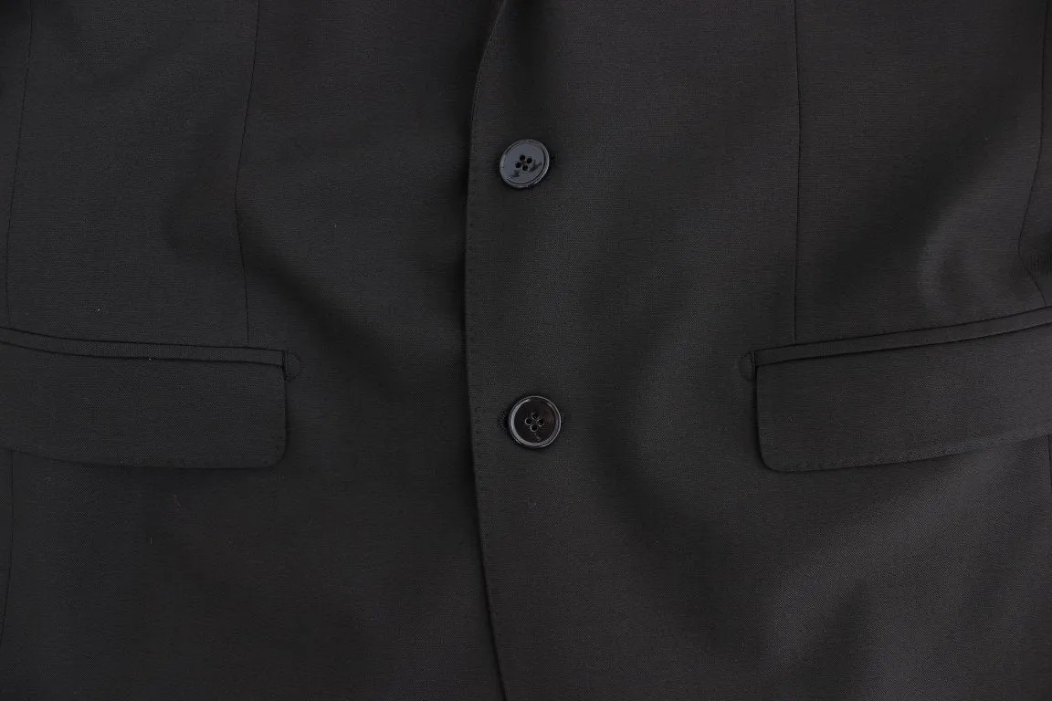 Brown wool MARTINI slim fit blazer
