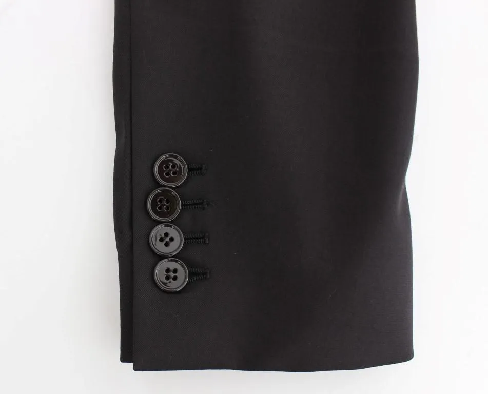 Brown wool slim fit blazer