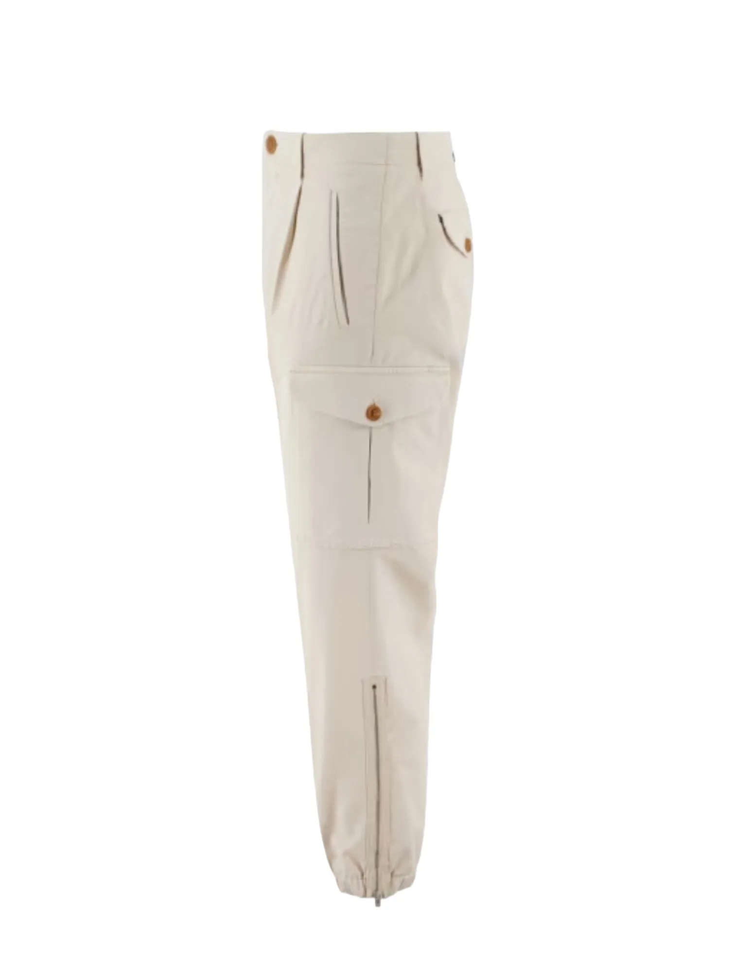 Brunello Cucinelli Off-White Cargo Trousers