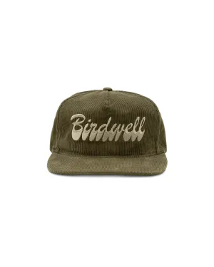 Brushstroke Cord Hat - Olive