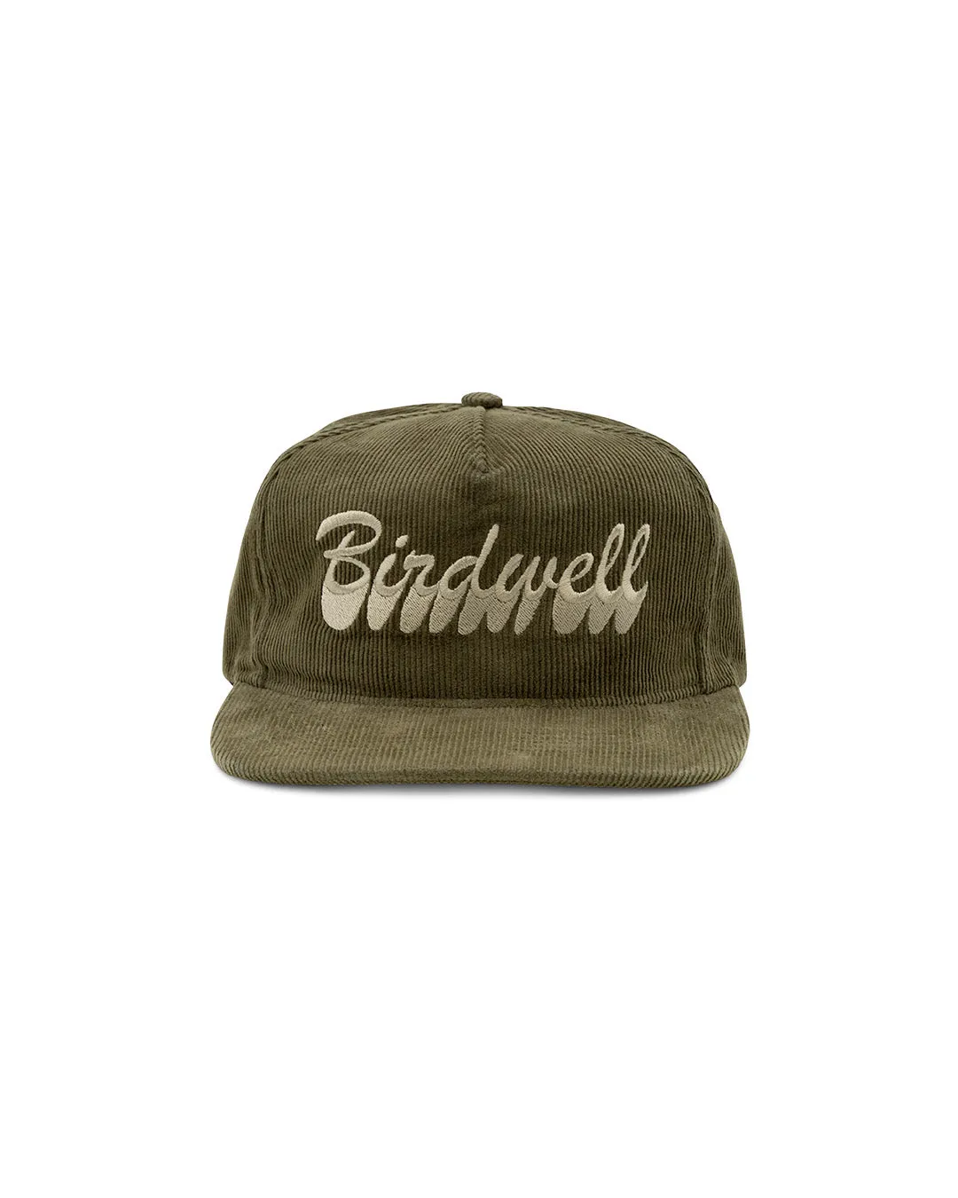 Brushstroke Cord Hat - Olive