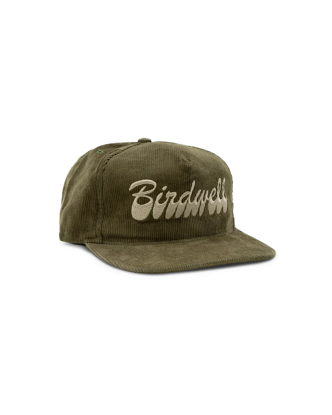Brushstroke Cord Hat - Olive