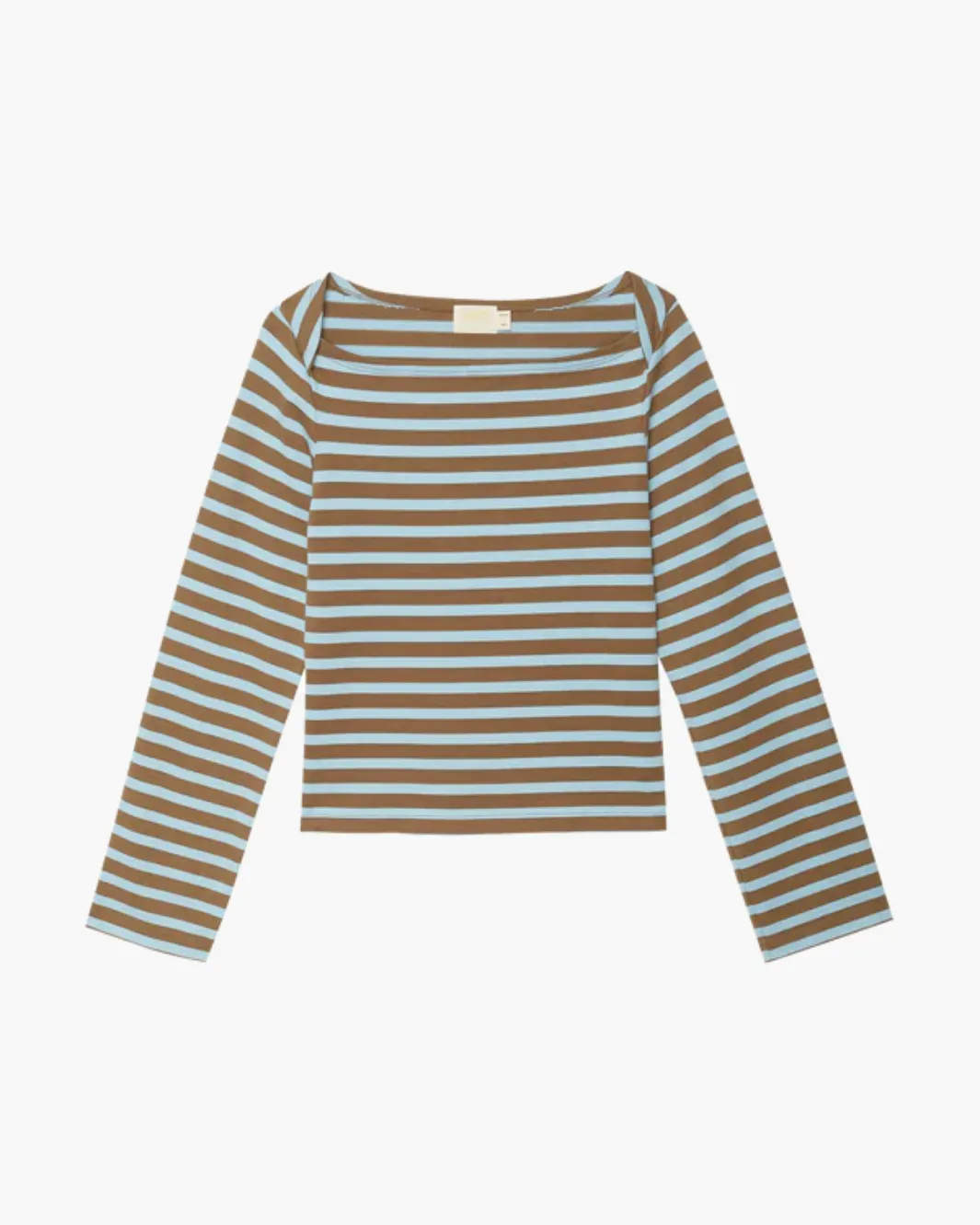 BRYCE STRIPE BOAT NECK IN CAPERS PRATO STRIPE