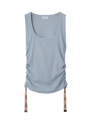 Burberry Festival Cotton Blend Tank Top in Gale
