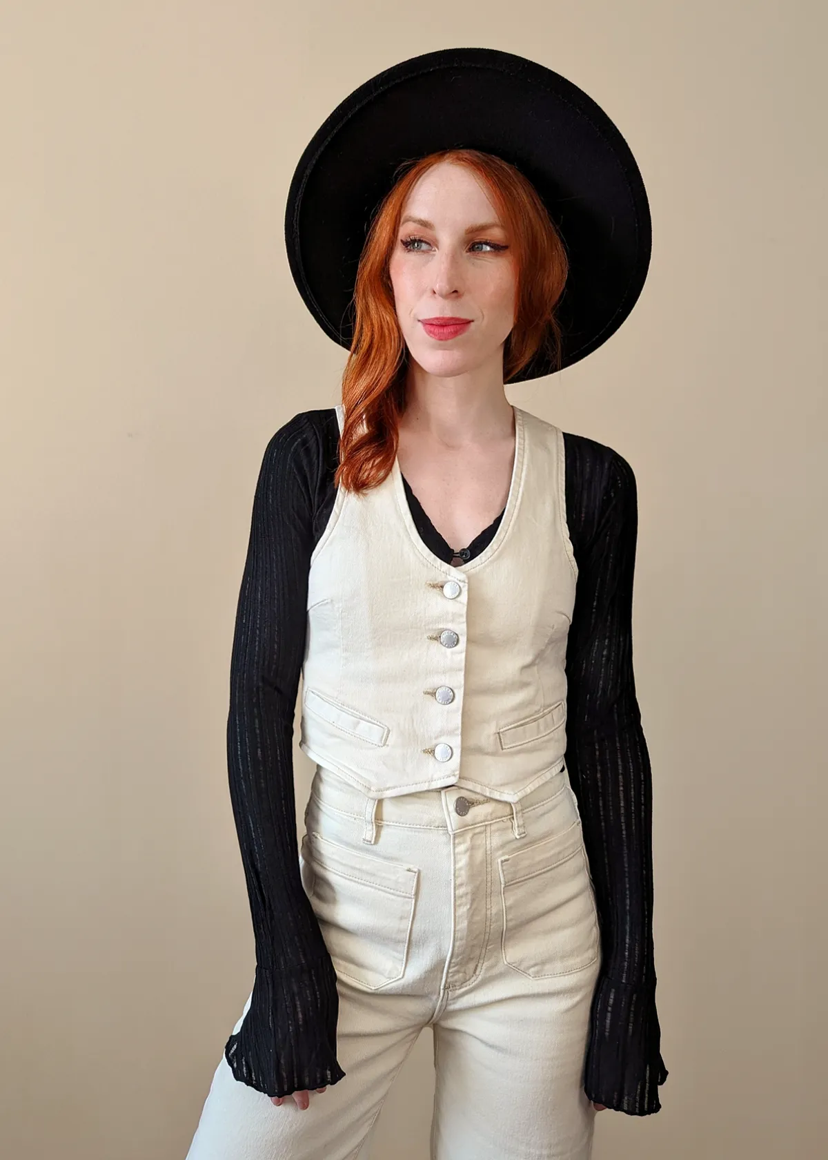 Buttercream Denim Dallas Vest