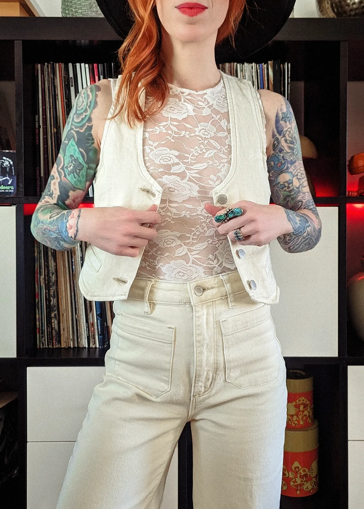 Buttercream Denim Dallas Vest