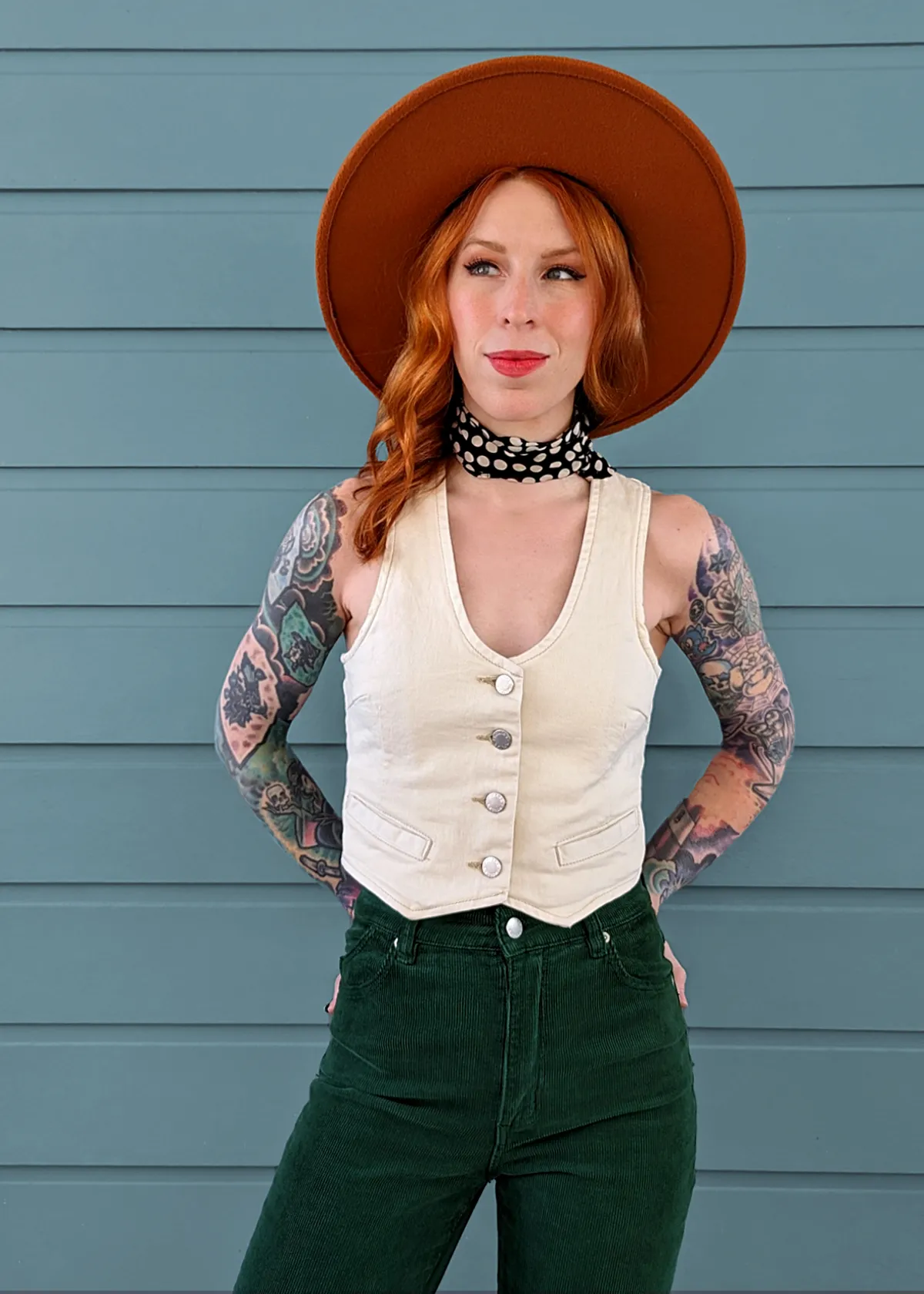 Buttercream Denim Dallas Vest