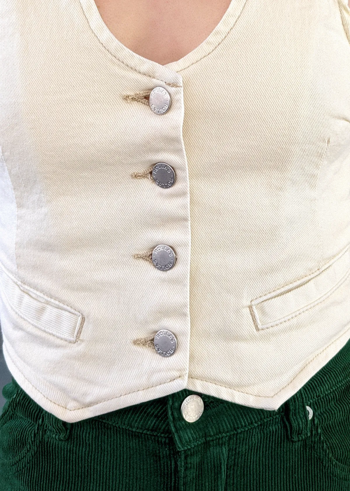Buttercream Denim Dallas Vest