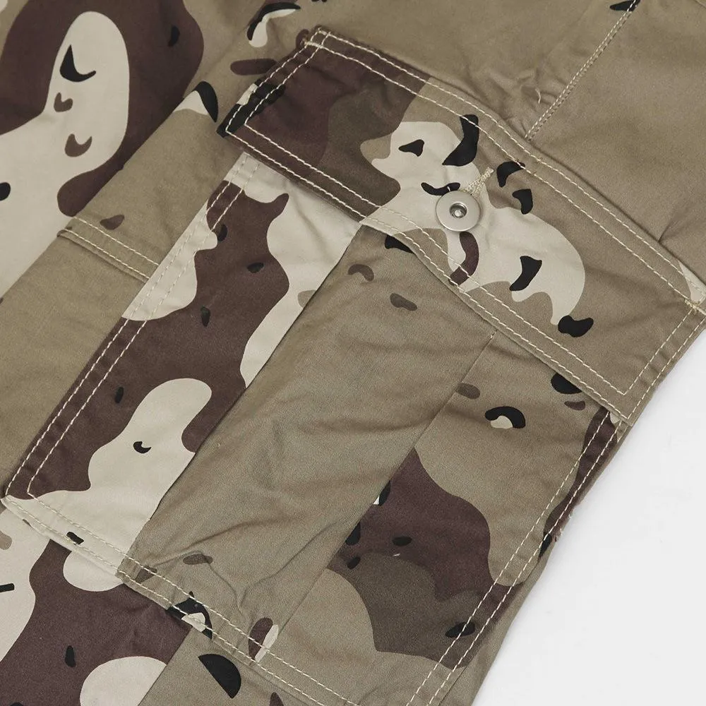 Camouflage Printed Multi-Pocket Straight Overalls Men's Loose Paratrooper Pants American Style Street Casual Wide-Leg Pants