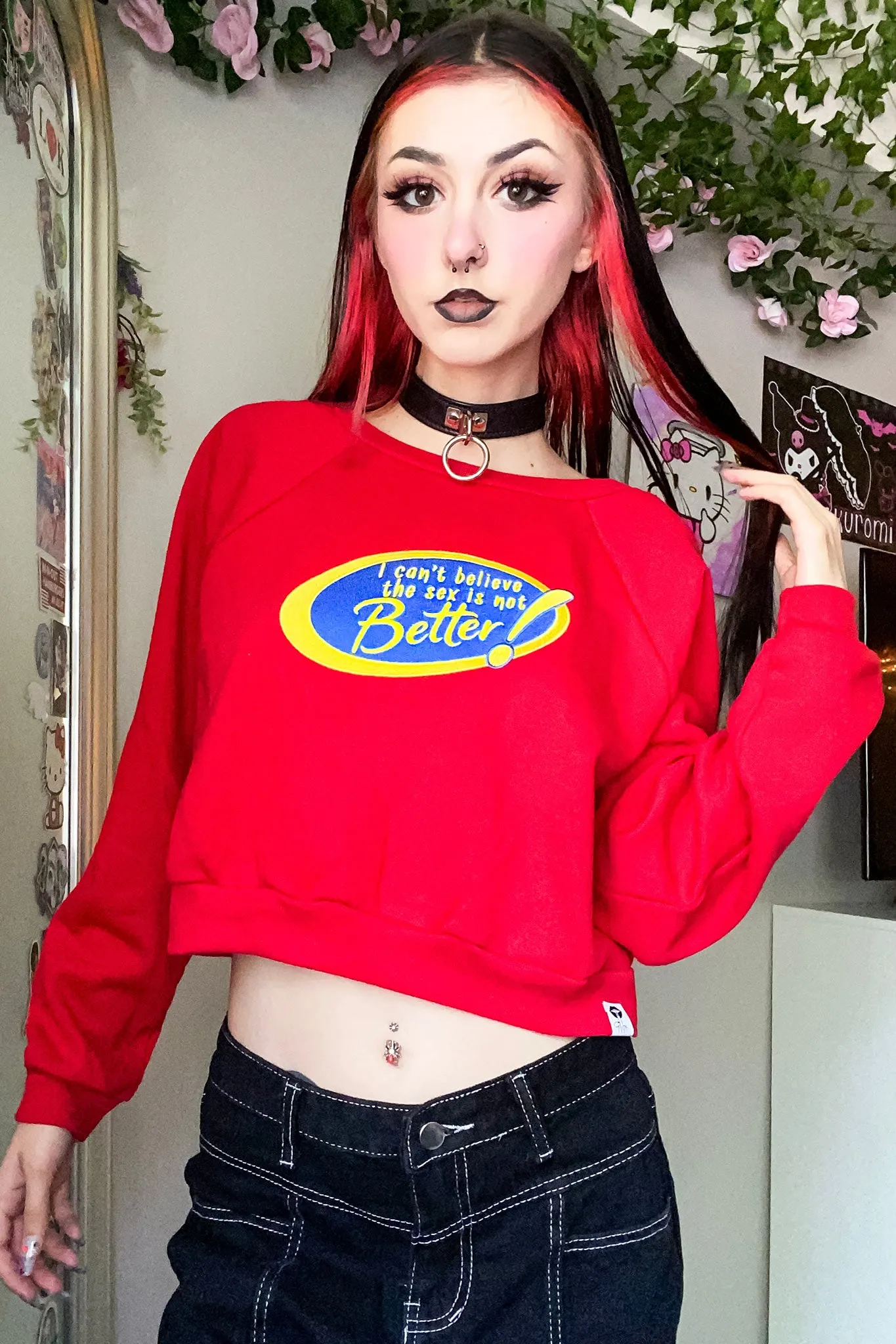 Can't Believe Crop Sweatshirt