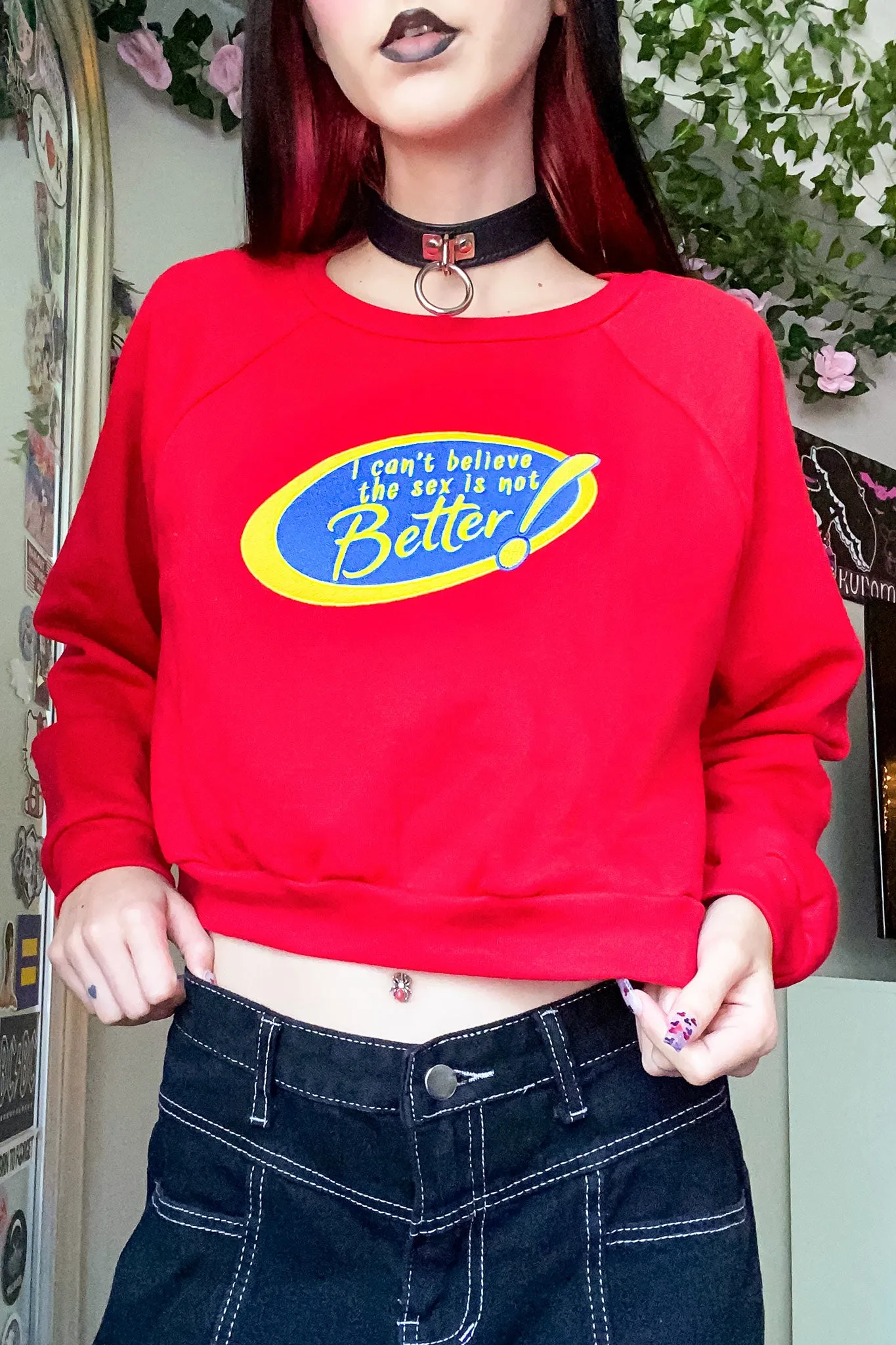 Can't Believe Crop Sweatshirt