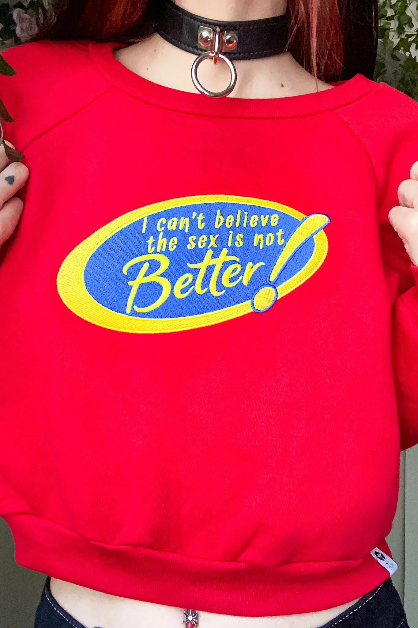 Can't Believe Crop Sweatshirt